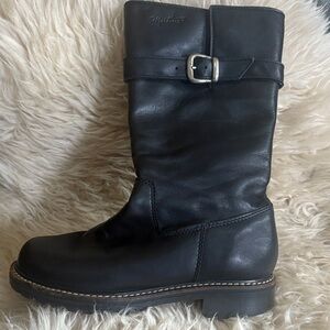 Martino black leather boots 6
